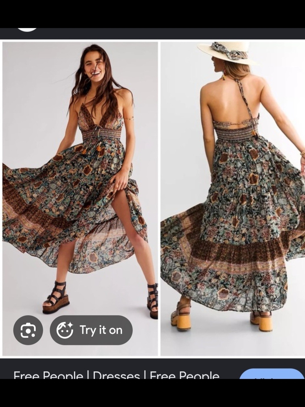 Free People Real Love Maxi Gown NeW